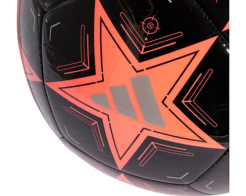 М'яч футбольний Adidas UCL Club IX4064 розмір 3, чорно-помаранчевий