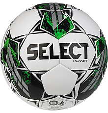 М'яч футбольний Select PLANET v23 розмір 5, біло-зелений
