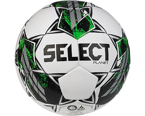М'яч футбольний Select PLANET v23 розмір 5, біло-зелений