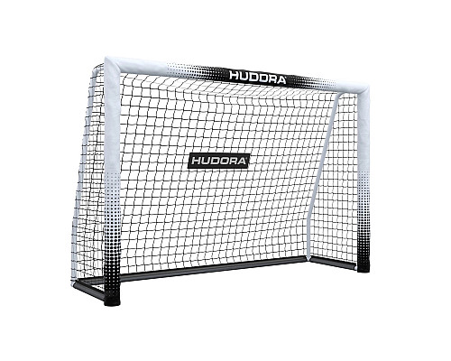 Ворота футбольні HUDORA Pro Tect 240 х 160 см, чорно-білі