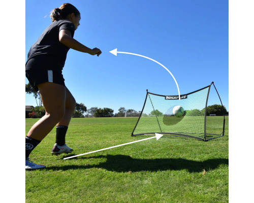 Ворота футбольні QUICKPLAY TEKKERS Football Ball Rebounder 150 x 100 см, чорні