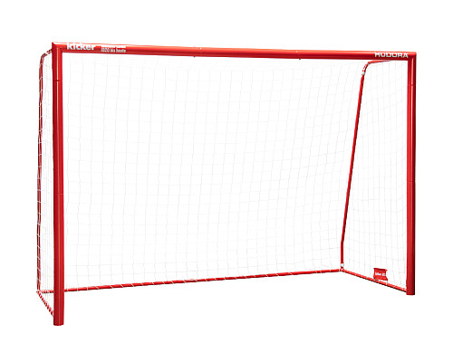 Ворота футбольні Hudora Expert Kicker 300 x 200 см, червоні