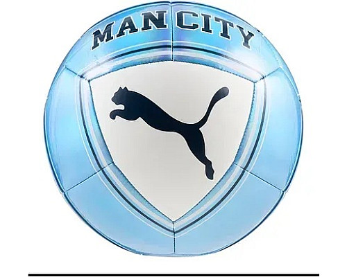 М'яч футбольний Puma MCFC CULTURE Ball розмір 5, біло-синій
