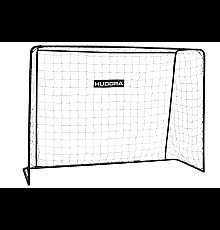 Ворота футбольні HUDORA Soccer Goal Solid 213 х 152 см, чорні