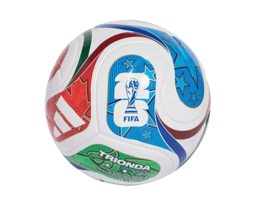 М'яч футбольний Adidas World Cup 26 Trionda League J290 розмір 4, різнокольоровий