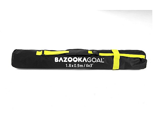 Ворота футбольні BAZOOKAGOAL XL 180x90, чорно-жовті