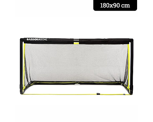 Ворота футбольні BAZOOKAGOAL XL 180x90, чорно-жовті