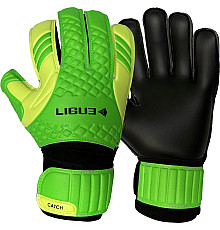 Рукавички воротарські Ligue Catch neon р. 5, чорно-зелені