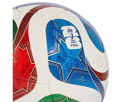Футзальний м'яч Adidas FIFA World Cup 26 Trionda Sala Pro розмір 4, біло-червоний