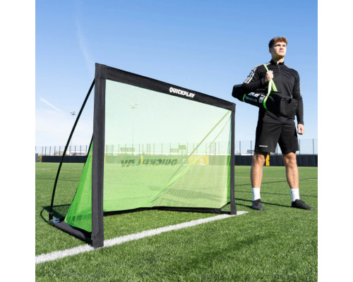 Ворота футбольні Quickplay Kickster Pro 150 х 100 см, чорно-зелені