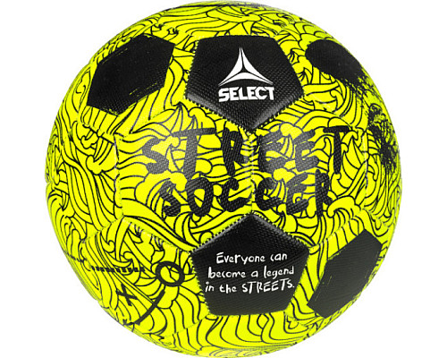 М'яч футбольний Select STREET SOCCER v24 розмір 4, жовто-чорний