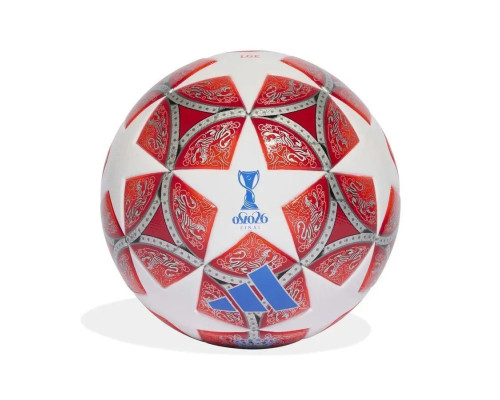 Футбольний м'яч Adidas Womens UCL League 25/26 Oslo, розмір 4 біло-червоний