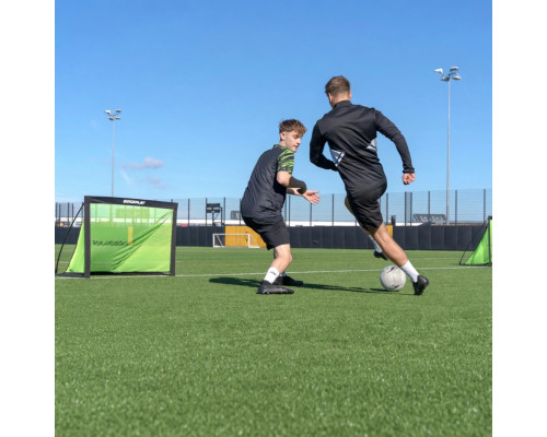 Ворота футбольні Quickplay Kickster Pro 120 х 80 см, чорно-зелені