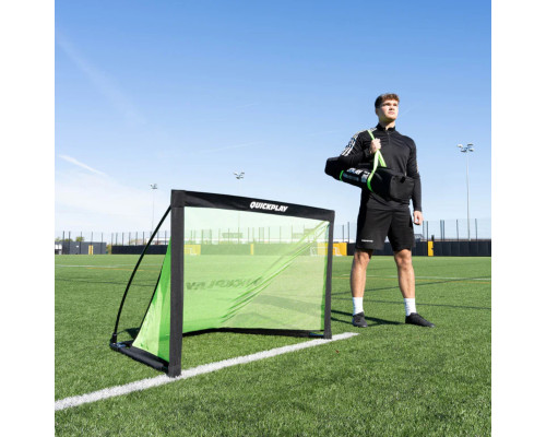 Ворота футбольні Quickplay Kickster Pro 120 х 80 см, чорно-зелені