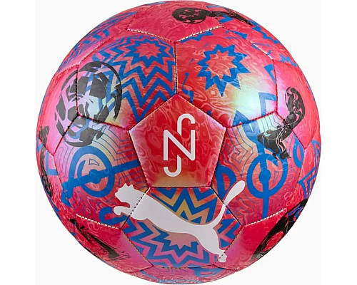 М'яч футбольний Puma NEYMAR JR Graphic ball розмір 5, рожево-синій