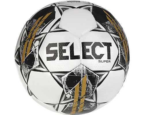 М'яч футбольний Select SUPER FIFA v23 розмір 5, чорно-білий