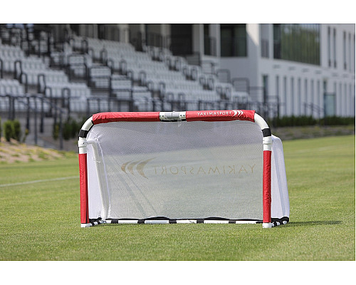 Ворота футбольні YakimaSport Academy 155 x 95 см, червоно-білі