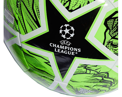 М'яч футбольний Adidas UCL Club IN9328 розмір 3, зелено-чорний