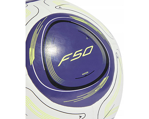 М'яч футбольний Adidas Messi Training JG3872 розмір 5, біло-синій