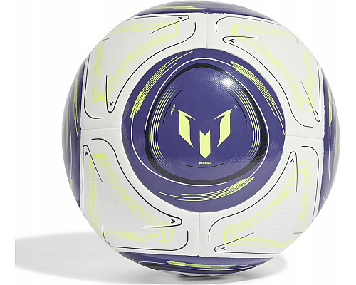М'яч футбольний Adidas Messi Training JG3872 розмір 5, біло-синій