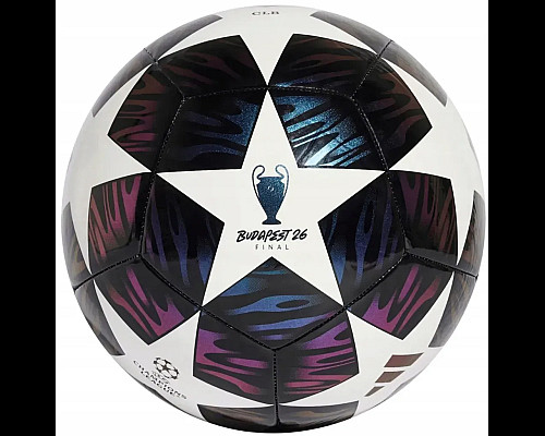 Футбольний м'яч Adidas UCL Club 25/26 Budapest розмір 5, біло-фіолетовий