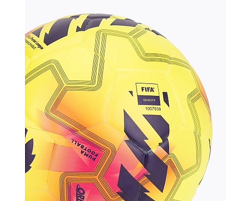 М'яч футбольний Puma Match PL Lights (FIFA Qty) розмір 5, жовто-рожевий