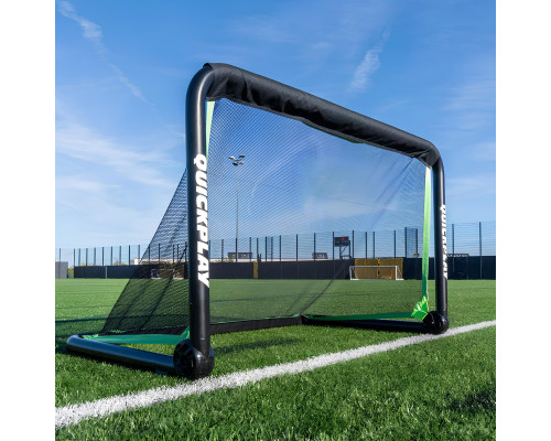 Bramka piłkarska Quickplay Rhino 120x80 cm Ворота футбольні Quickplay Rhino 120 х 80 см, чорно-зелені