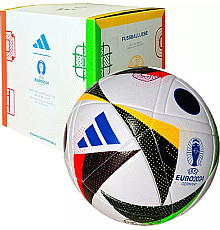 М'яч футбольний Adidas Euro24 Fussballliebe IN9369 розмір 5, чорно-білий