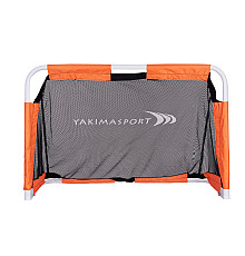 Ворота футбольні Yakimasport Mini 120 x 80 x 60 см, помаранчево-чорні