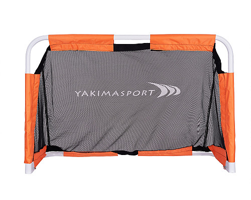 Ворота футбольні Yakimasport Mini 120 x 80 x 60 см, помаранчево-чорні