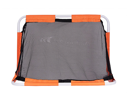 Ворота футбольні Yakimasport Mini 120 x 80 x 60 см, помаранчево-чорні