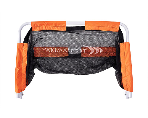 Ворота футбольні Yakimasport Mini 120 x 80 x 60 см, помаранчево-чорні