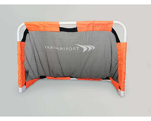 Ворота футбольні Yakimasport Mini 120 x 80 x 60 см, помаранчево-чорні