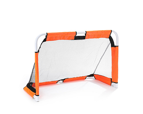 Ворота футбольні Yakimasport Mini 120 x 80 x 60 см, помаранчево-чорні