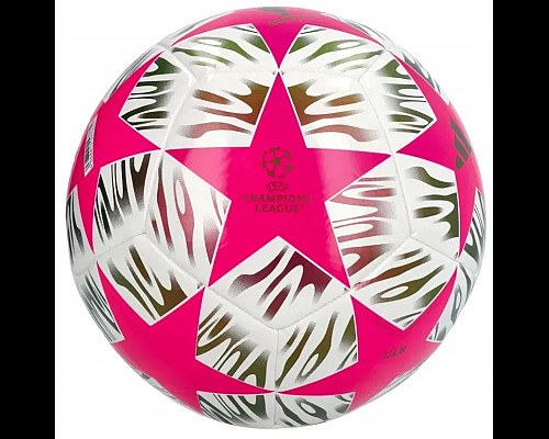 Футбольний м'яч Adidas UCL Club 25/26 Budapest розмір 5, біло-рожевий