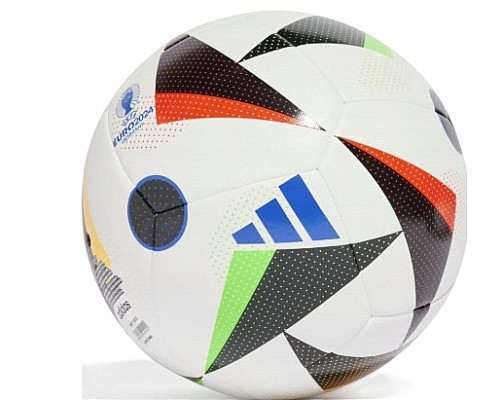 М'яч футбольний Adidas Euro 2024 Fussballliebe IN9366 розмір 5, біло-чорний