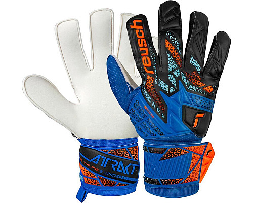 Рукавички воротарські Reusch Attrakt Solid 5570515 4467 р.10, синьо-чорні