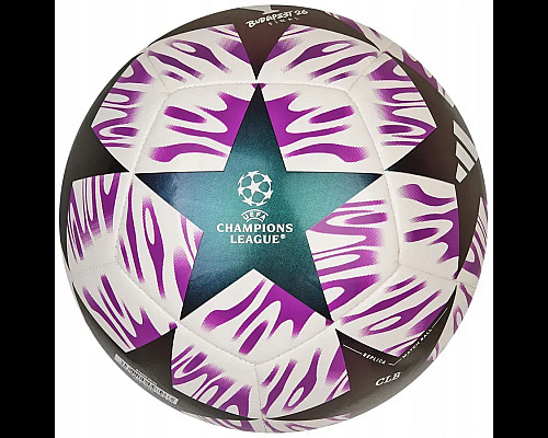 Футбольний м'яч Adidas UCL Club 25/26 Budapest розмір 5, біло-фіолетовий