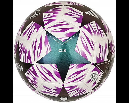 Футбольний м'яч Adidas UCL Club 25/26 Budapest розмір 5, біло-фіолетовий