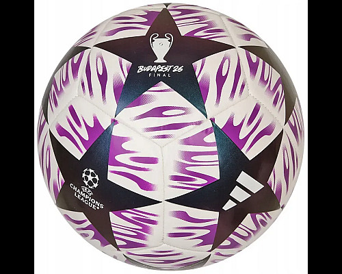 Футбольний м'яч Adidas UCL Club 25/26 Budapest розмір 5, біло-фіолетовий