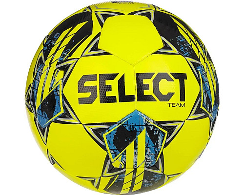 М'яч футбольний Select TEAM FIFA v23 розмір 5, чорно-жовтий