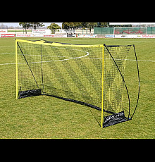 Ворота футбольні POWERSHOT QUICK FIRE FOOTBALL GOAL 240 x 120 см, чорно-жовті