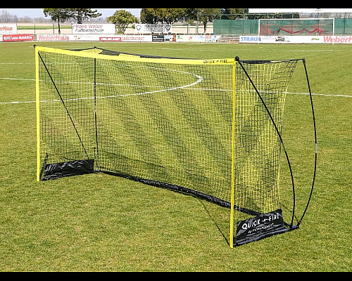 Ворота футбольні POWERSHOT QUICK FIRE FOOTBALL GOAL 240 x 120 см, чорно-жовті
