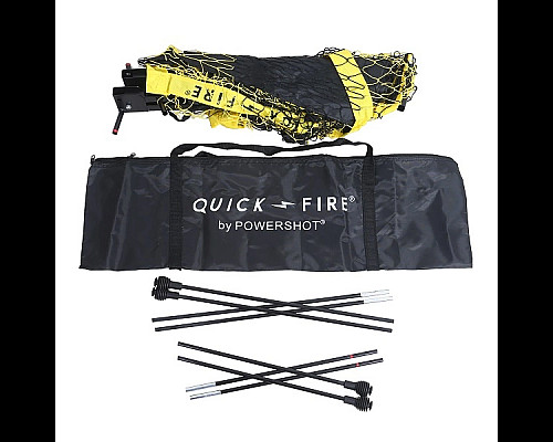 Ворота футбольні POWERSHOT QUICK FIRE FOOTBALL GOAL 240 x 120 см, чорно-жовті