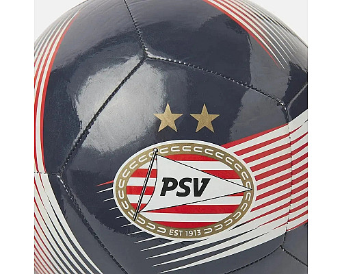 М'яч футбольний Puma PSV ESS Ball розмір 5, синьо-червоний