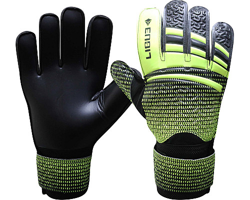 Рукавички воротарські Ligue Match р. 5, чорно-жовті
