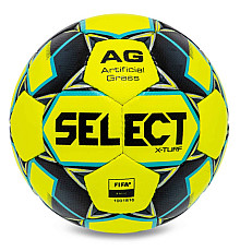 М'яч футбольний SELECT X-TURF v23 розмір 4, чорно-зелений