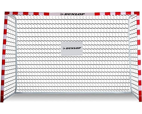 Ворота футбольні DUNLOP ALLROUND 300 x 200 x 110 см, червоно-білі
