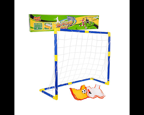 Ворота футбольні дитячі Ramiz ZOG.2122  90 x 75 x 35 см, синьо-жовті