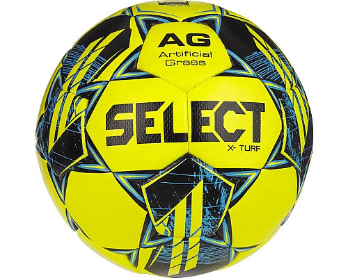 М'яч футбольний Select X-TURF v23 розмір 5, жовто-зелений
